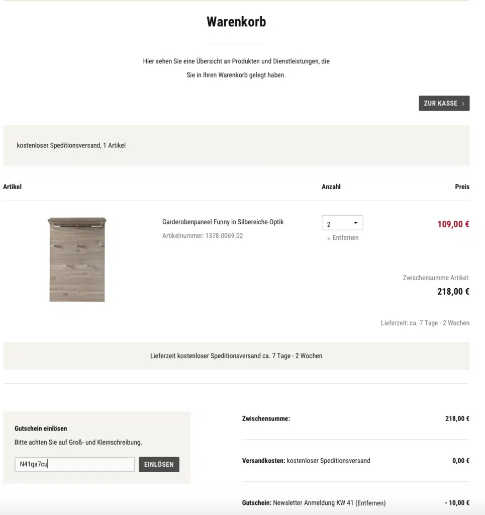 Hardeck Gutscheine einlösen Part2