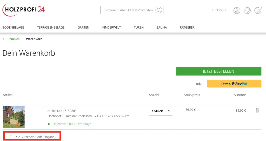holzprofi24 Gutscheincode