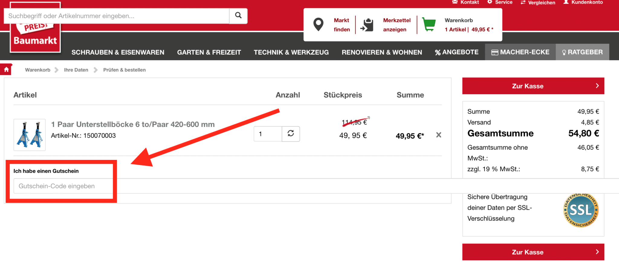 Alle Sonderpreisbaumarkt.de Gutscheine, bis zu 70 Sparen