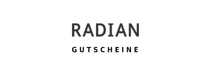 Radian Gutschein Logo oben