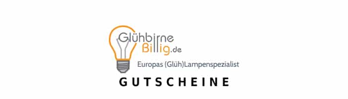 gluehbirnebillig Gutschein Logo Oben