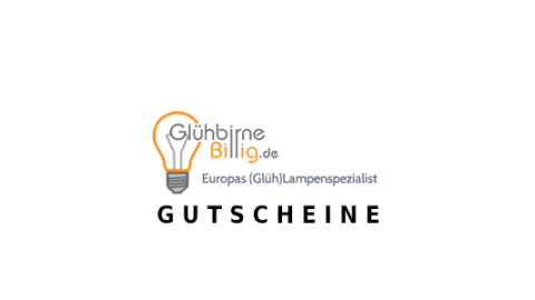gluehbirnebillig Gutschein Logo Seite