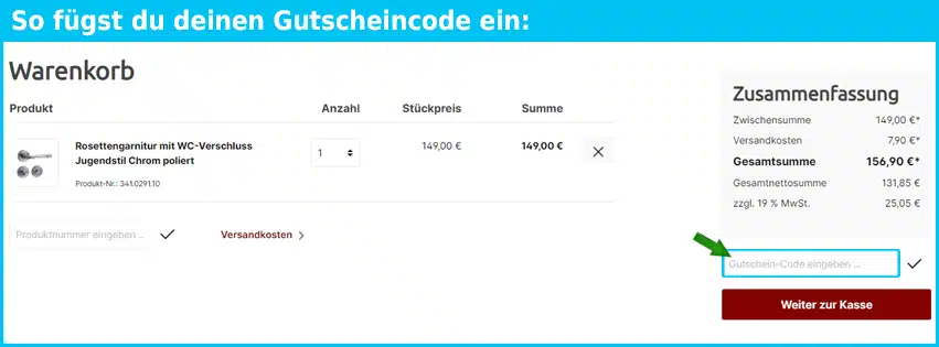 jcb-beschlaege Gutschein einfuegen und sparen
