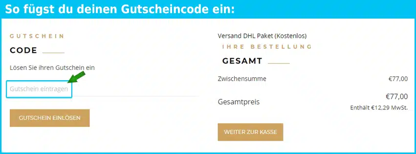 kahai-oil Gutschein einfuegen und sparen