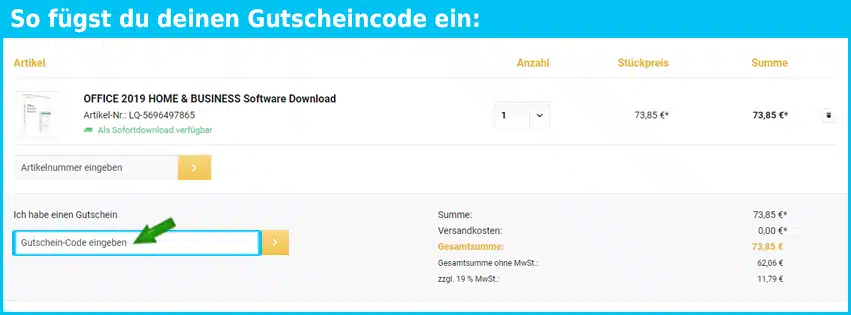 licensequeen Gutschein einfuegen und sparen