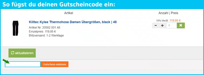 outdoor-renner Gutschein einfuegen und sparen