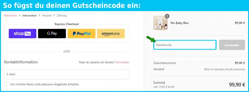 ovyapp Gutschein einfuegen und sparen