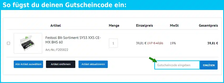 mima Gutschein einfuegen und sparen