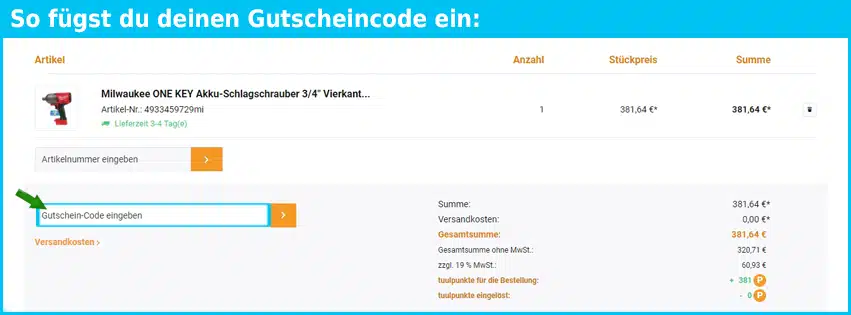 tuul.zone Gutschein einfuegen und sparen