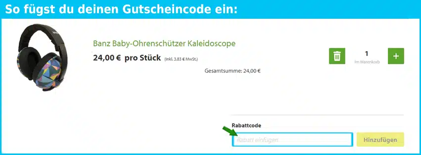 geers Gutschein einfuegen und sparen
