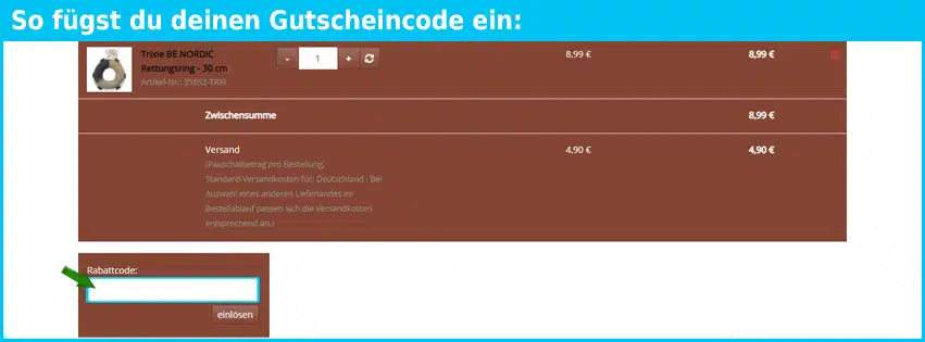 dudelpudel Gutschein einfuegen und sparen