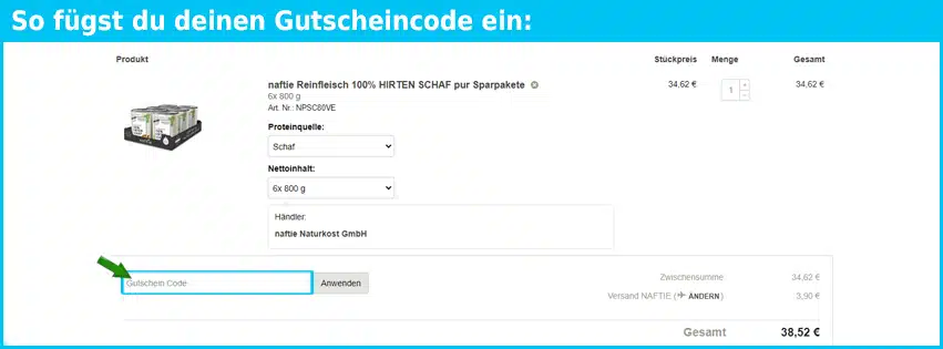 iinu Gutschein einfuegen und sparen