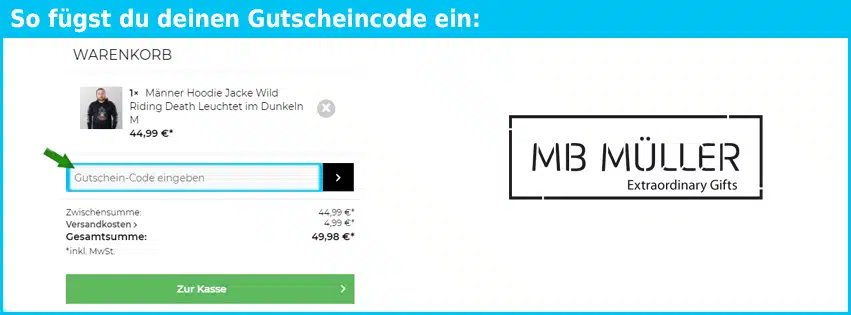 mb-mueller Gutschein einfuegen und sparen