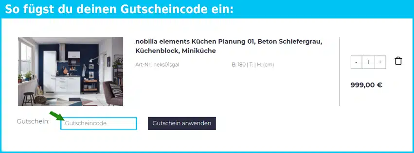 snabbroom Gutschein einfuegen und sparen