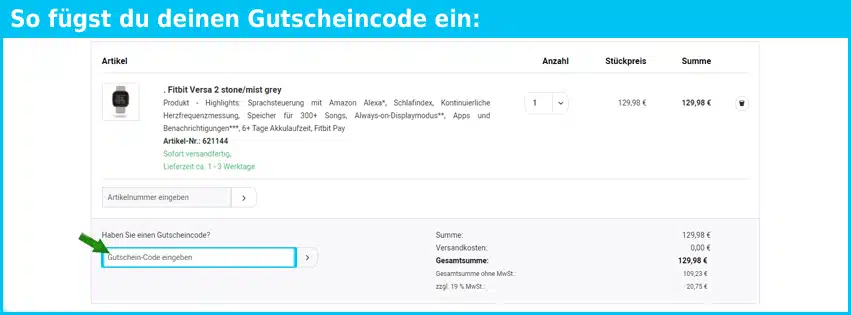 cosse Gutscheine - gutscheincode eingeben und sparen