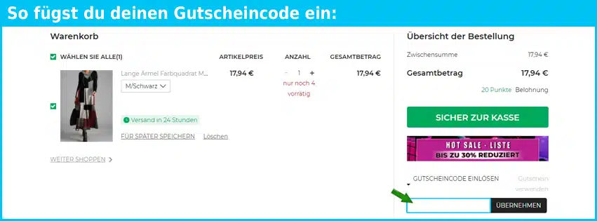 floryday Gutscheine - gutscheincode eingeben und sparen