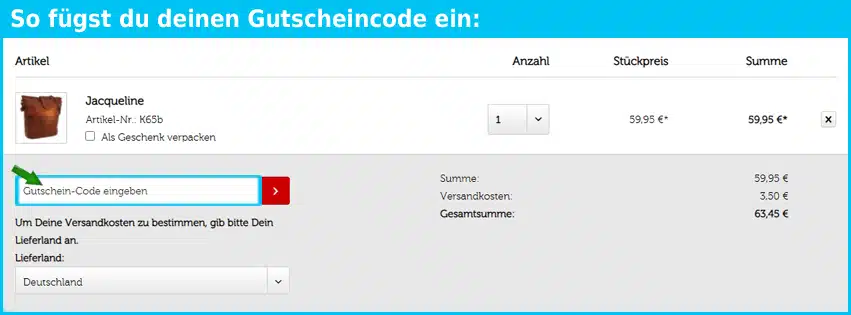 gusti-leder - gutscheincode eingeben und sparen