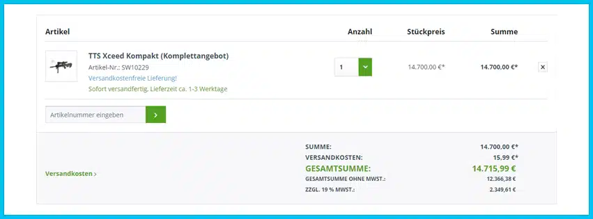moderne-schiesslehre Gutscheine - Warenkorb