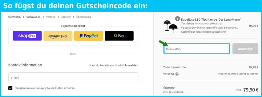 mokebo Gutscheine - gutscheincode eingeben und sparen