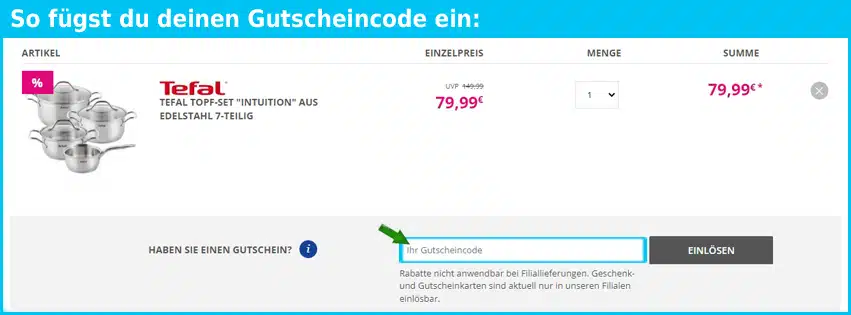 kodi Gutscheine - gutscheincode eingeben und sparen