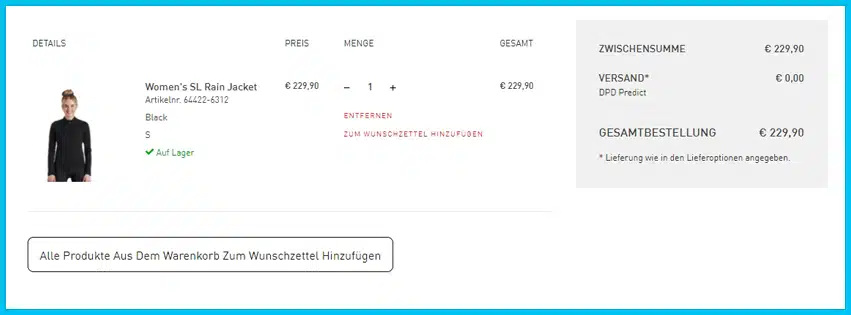specialized Gutscheine - Warenkorb