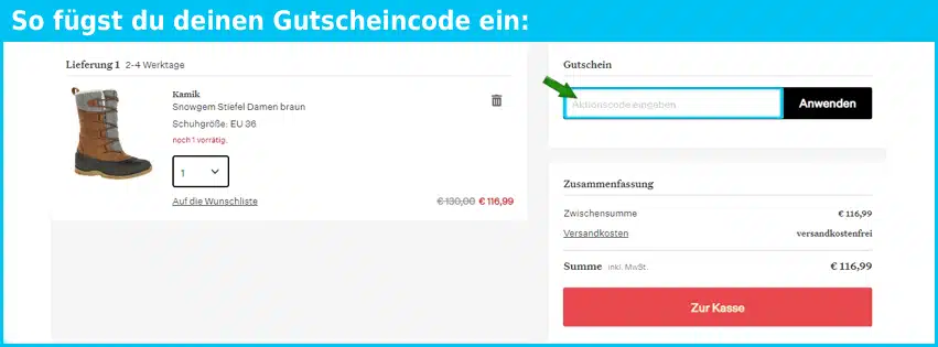 campz Gutscheine - gutscheincode eingeben und sparen