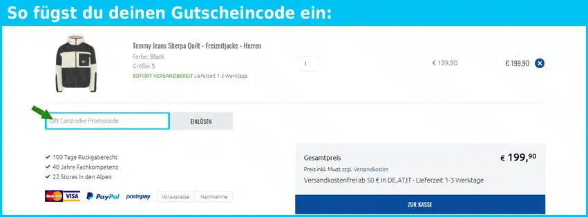 sportler Gutscheine - gutscheincode eingeben und sparen