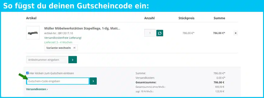 bettenritter Gutscheine - gutscheincode eingeben und sparen