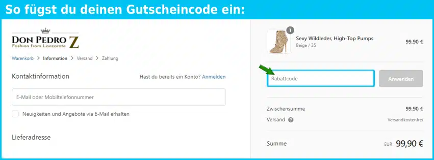 donpedroz Gutscheine - gutscheincode eingeben und sparen