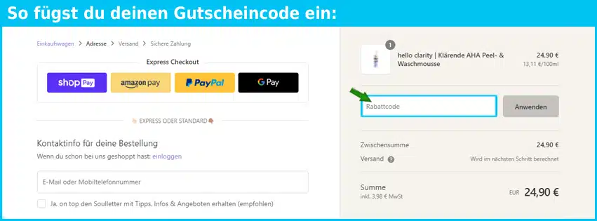 feelslikeyoga Gutscheine - gutscheincode eingeben und sparen