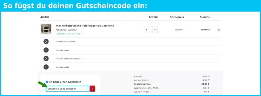 gravurwelt24.de Gutscheine - gutscheincode eingeben und sparen