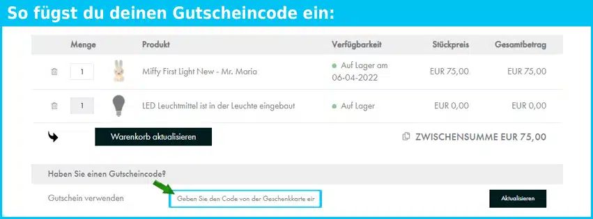 lampenmeister Gutscheine - gutscheincode eingeben und sparen