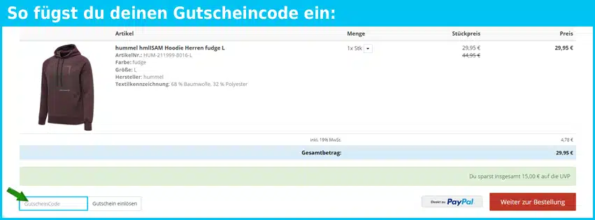sportdeal24 Gutscheine - gutscheincode eingeben und sparen