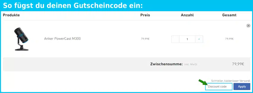 ankerwork Gutscheine - gutscheincode eingeben und sparen