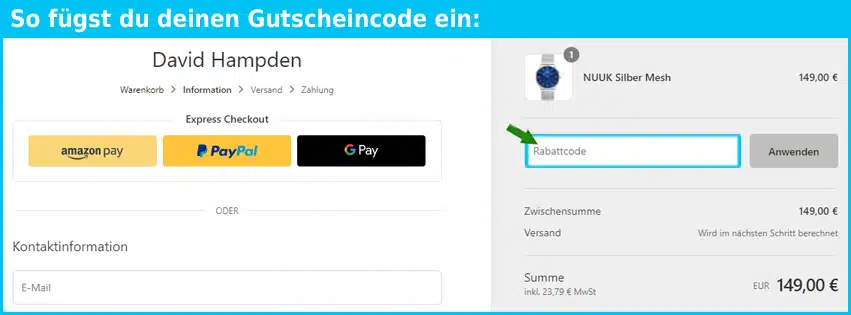 davidhampden Gutscheine - gutscheincode eingeben und sparen