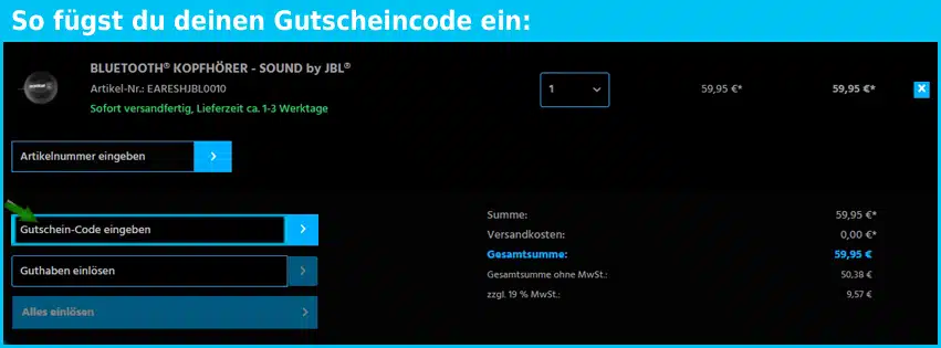 earebel-shop Gutscheine - gutscheincode eingeben und sparen