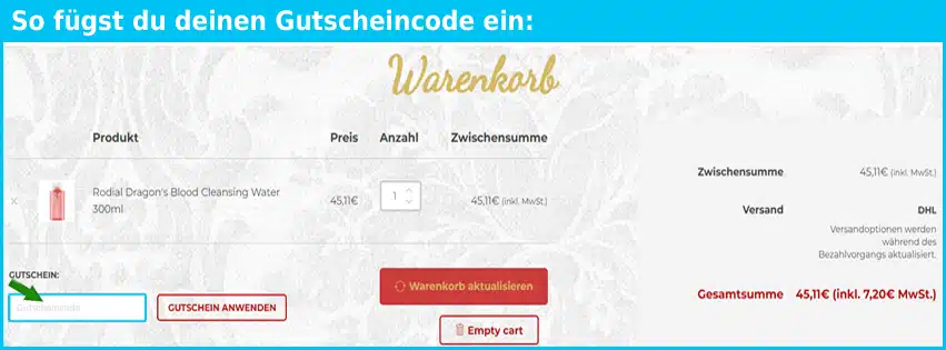 gooshop Gutscheine - gutscheincode eingeben und sparen