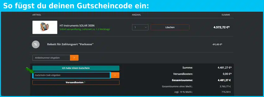 ht-messgeräte Gutscheine - gutscheincode eingeben und sparen