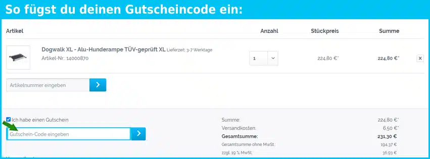 kleinmetall Gutscheine - gutscheincode eingeben und sparen