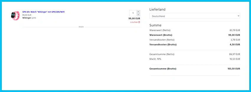 jbc-onlineshop Gutscheine - Warenkorb