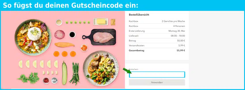 marleyspoon Gutscheine - gutscheincode eingeben und sparen