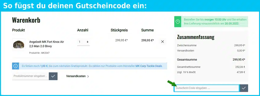 mk-angelsport Gutscheine - gutscheincode eingeben und sparen