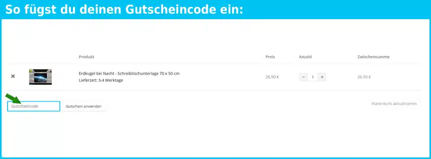 cover-your-desk Gutscheine - gutscheincode eingeben und sparen