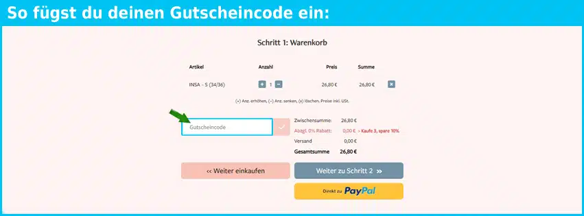 femtis Gutscheine - gutscheincode eingeben und sparen