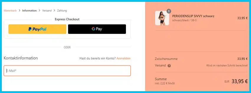 koramikino Gutscheine - Warenkorb