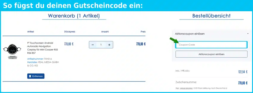 realmediashop Gutscheine - gutscheincode eingeben und sparen