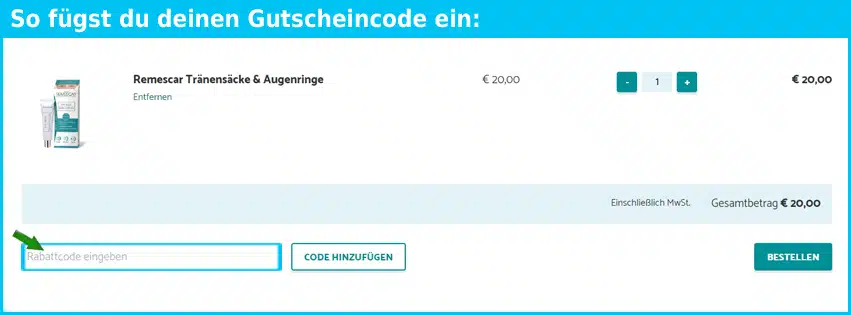 remescar Gutscheine - gutscheincode eingeben und sparen