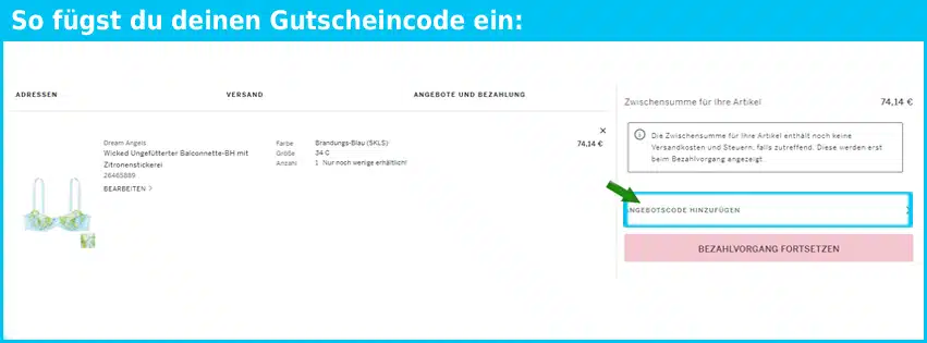 victoriassecret Gutscheine - gutscheincode eingeben und sparen