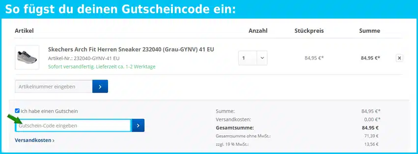 zehenhaus Gutscheine - gutscheincode eingeben und sparen