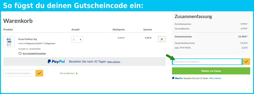RaiffeisenBAUMARKT24 Gutscheine - gutscheincode eingeben und sparen